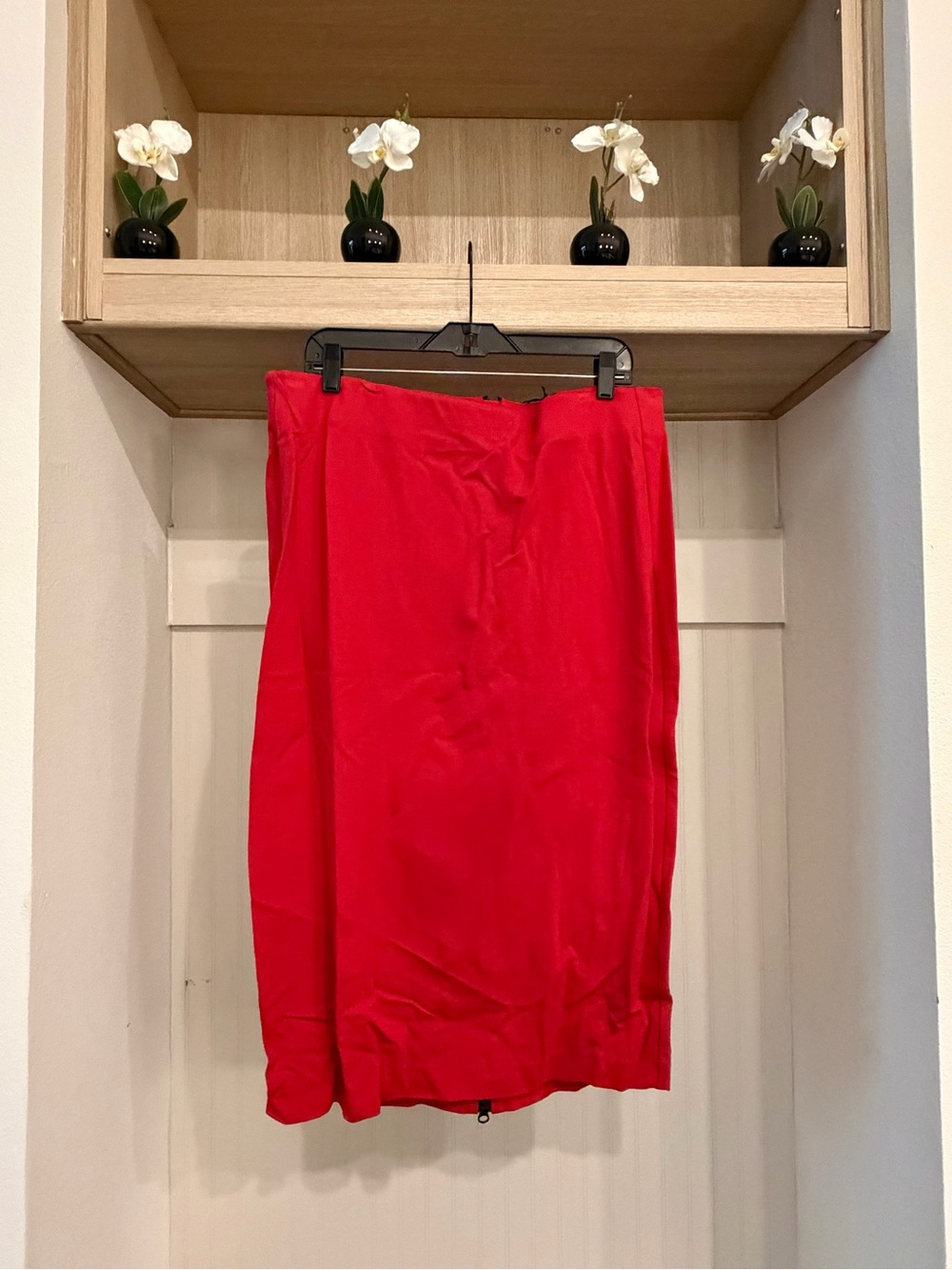 Lane Bryant Bold Red Midi Pencil Skirt